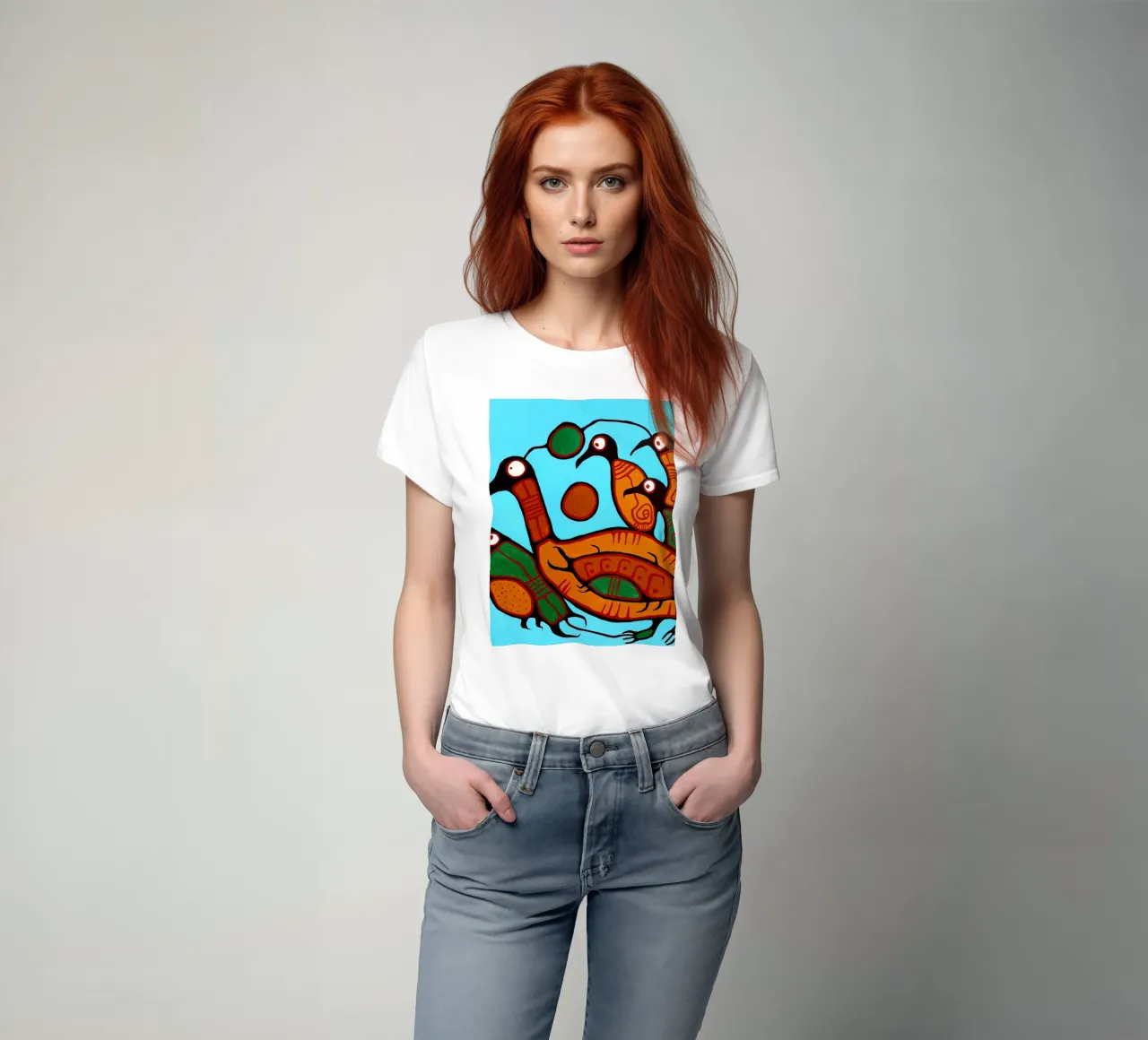 Uccelli acquatici t-shirt da ARTMAIACREATION