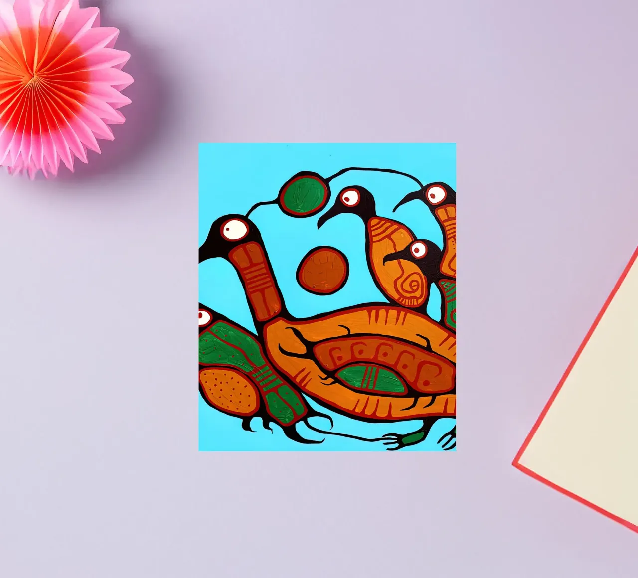 Water Fowl sticker by ARTMAIACREATION