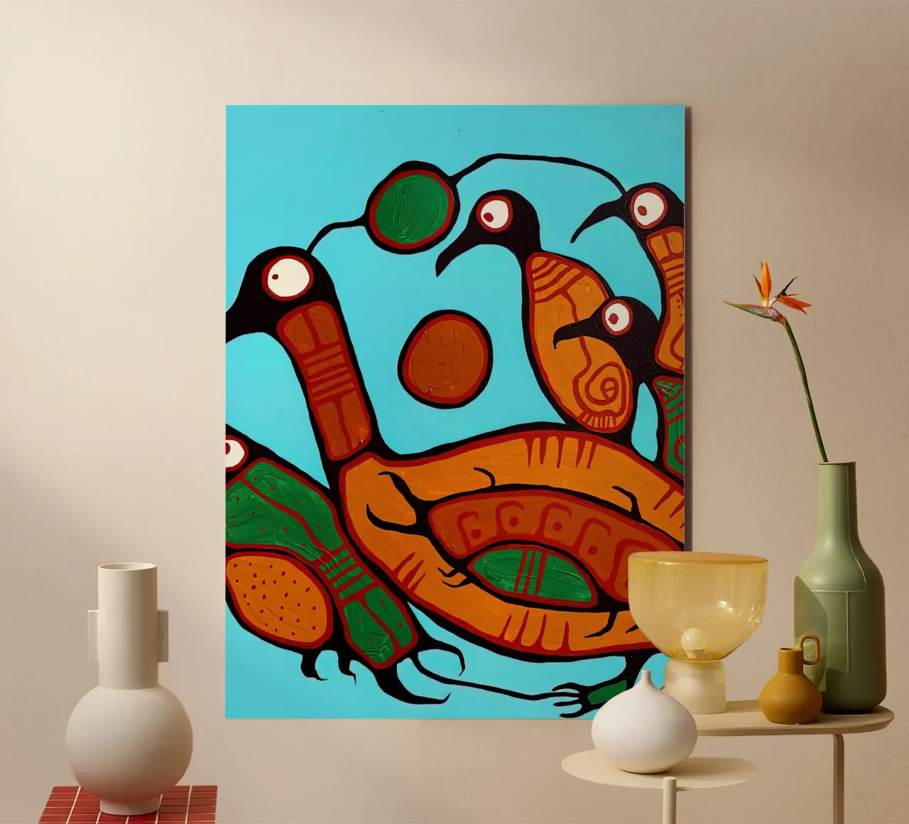 Uccelli acquatici alluminio dibond da ARTMAIACREATION