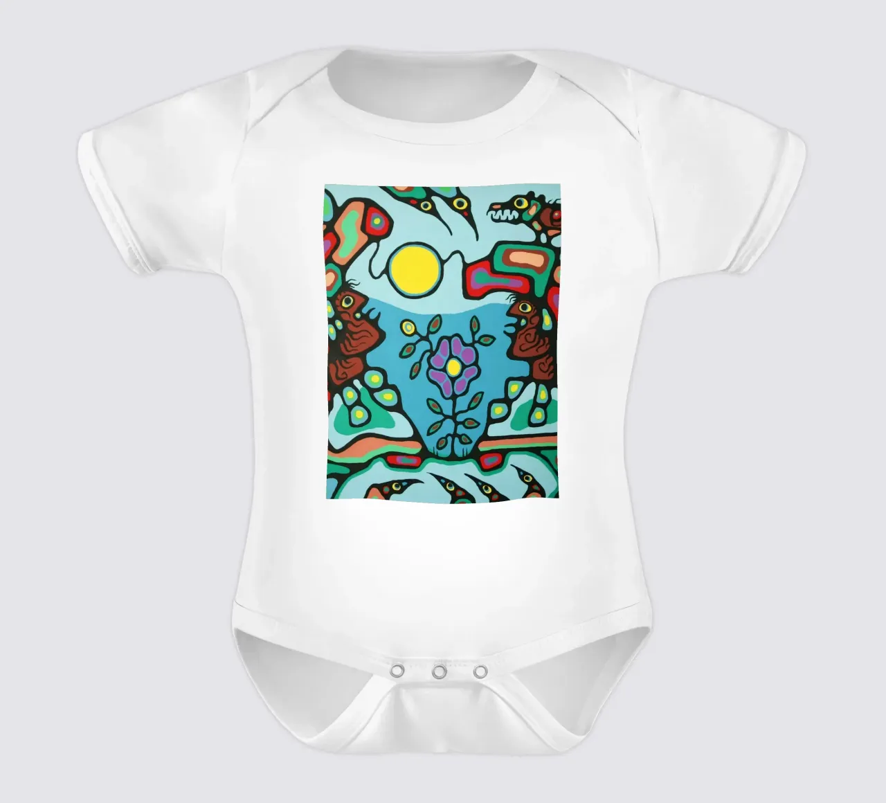Norval Morisseau body neonato maniche corte da ARTMAIACREATION