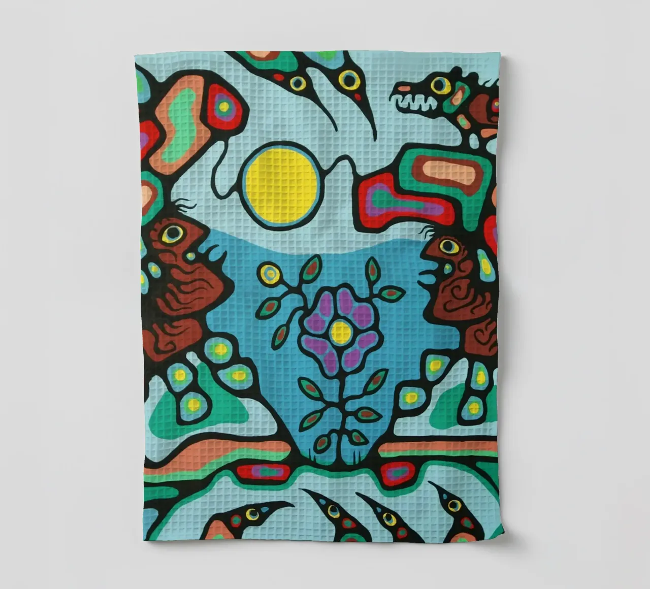 Norval Morisseau Geschirrtuch von ARTMAIACREATION