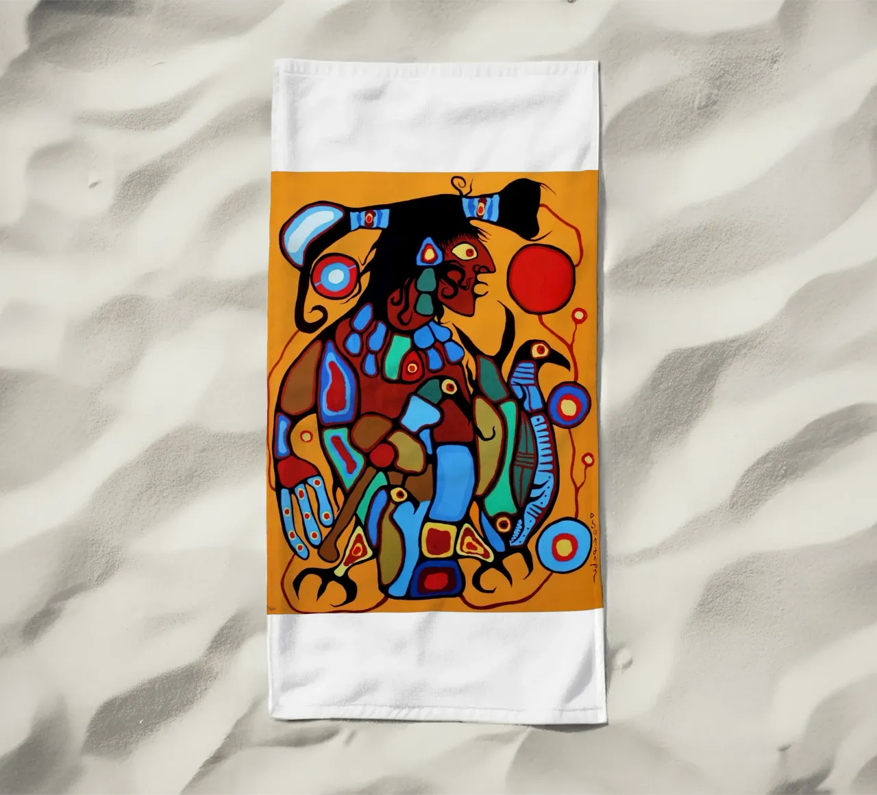 Numerato a mano telo mare da ARTMAIACREATION