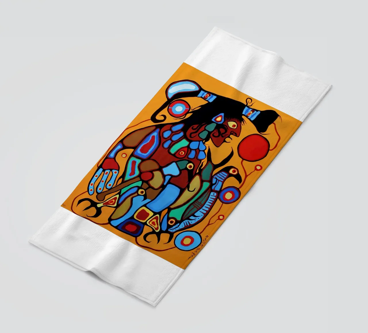 Numerato a mano telo mare da ARTMAIACREATION