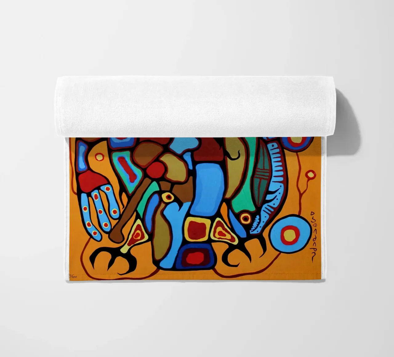 Numerato a mano telo mare da ARTMAIACREATION