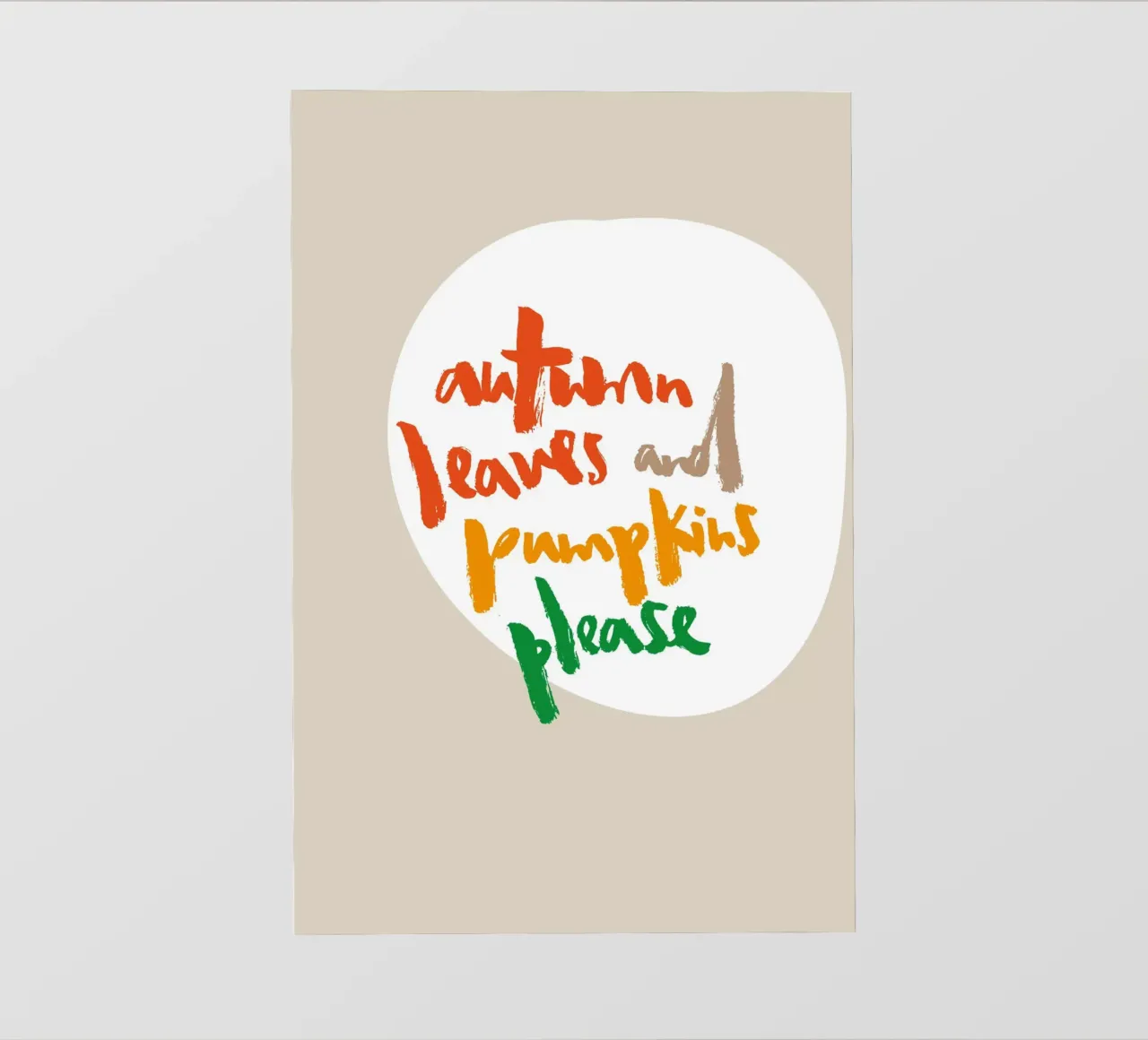 Fall leafs and pumpkins please telo in pvc da Brushmeetspaper