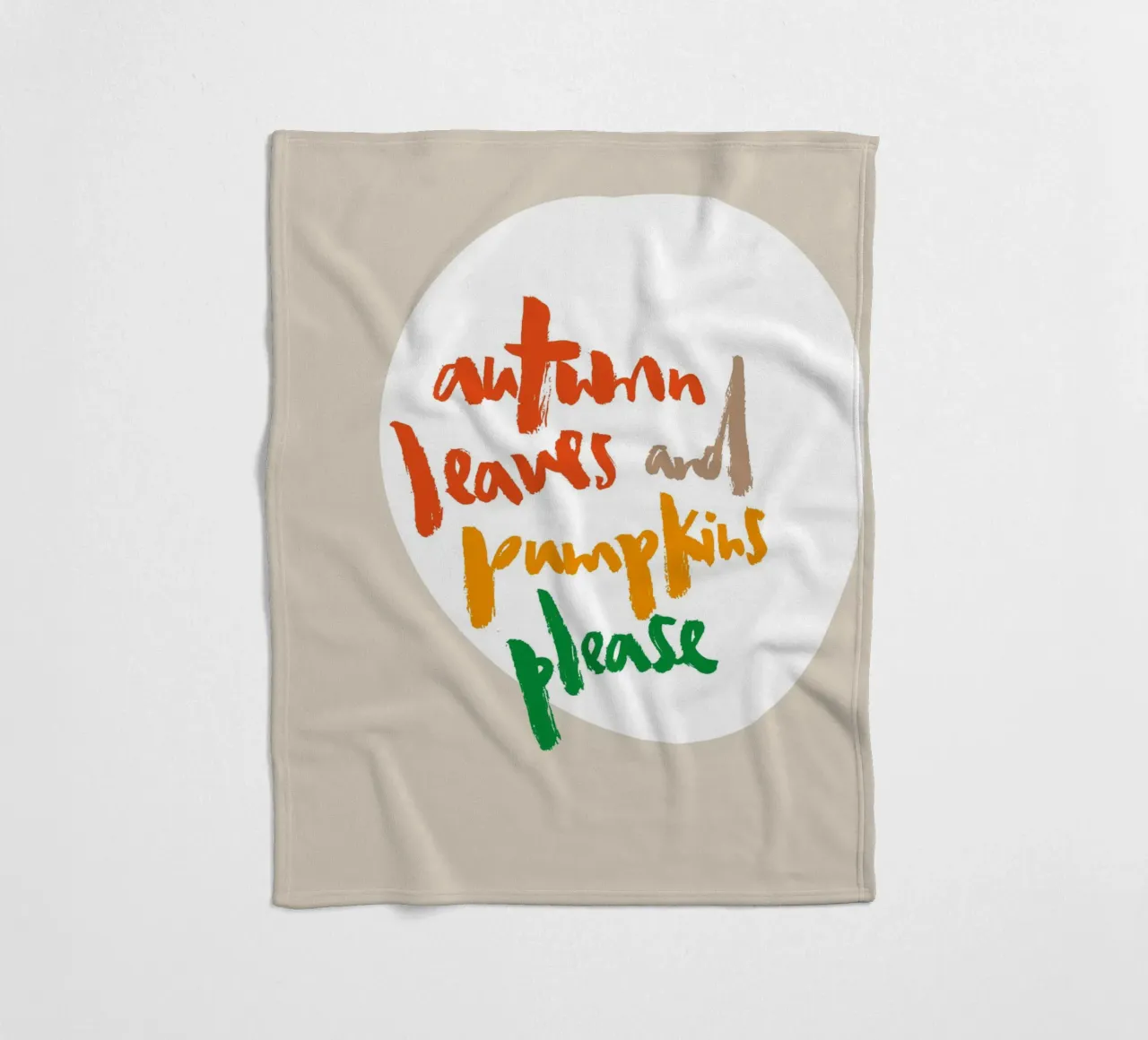 Fall leafs and pumpkins please coperta in pile da Brushmeetspaper
