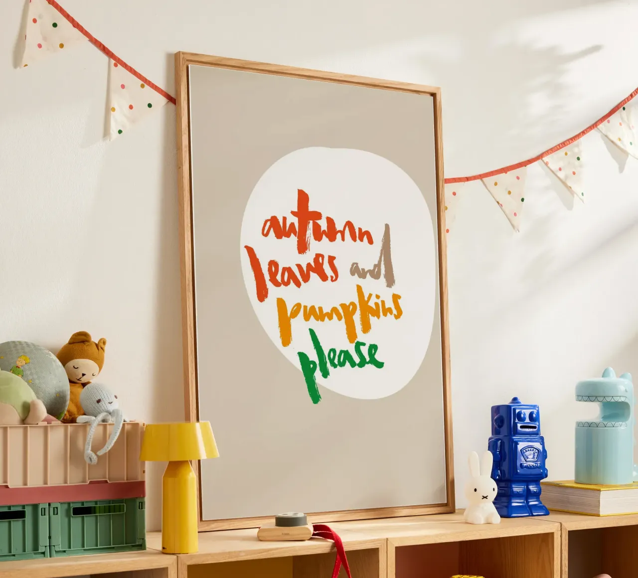 Fall leafs and pumpkins please acryl van Brushmeetspaper