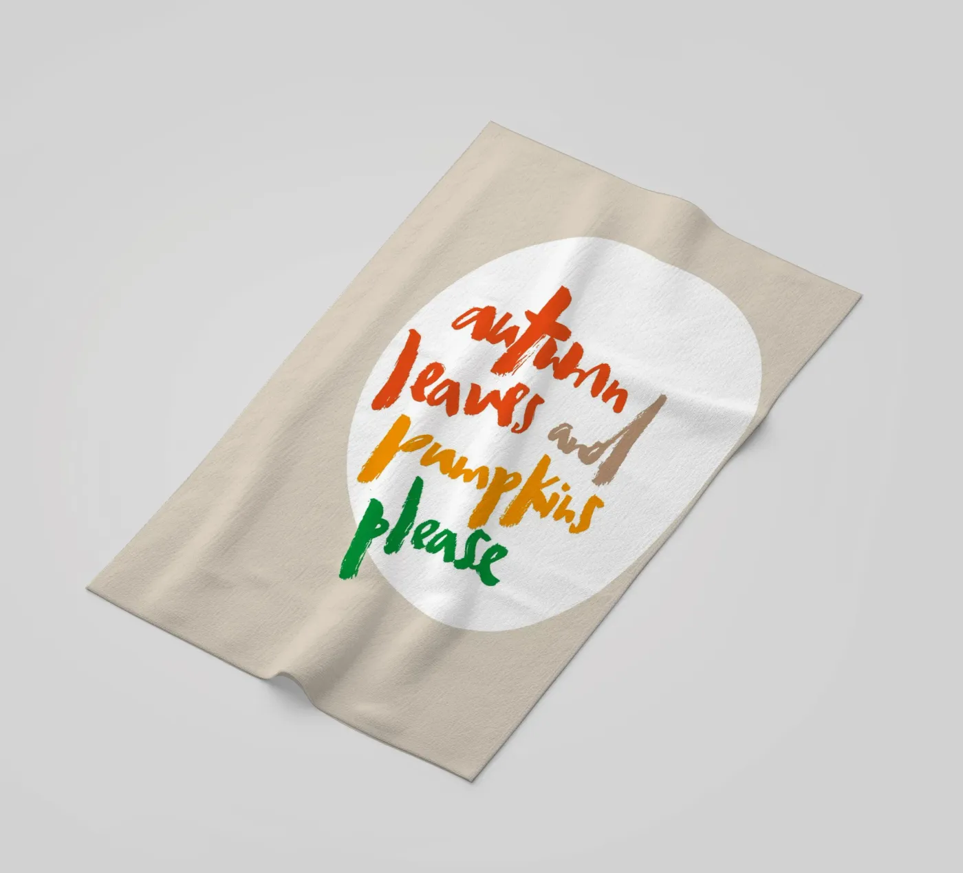 Fall leafs and pumpkins please telo mare da Brushmeetspaper