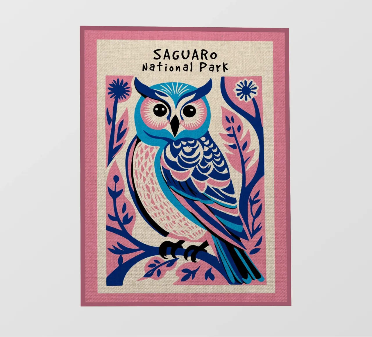 Simpatico gufo del Parco Nazionale telo in pvc da Drew Studio