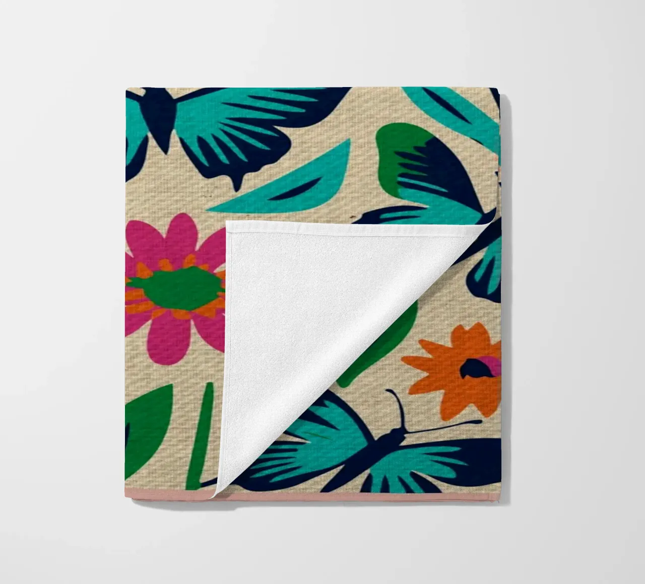 Farfalle colorate telo mare da Drew Studio