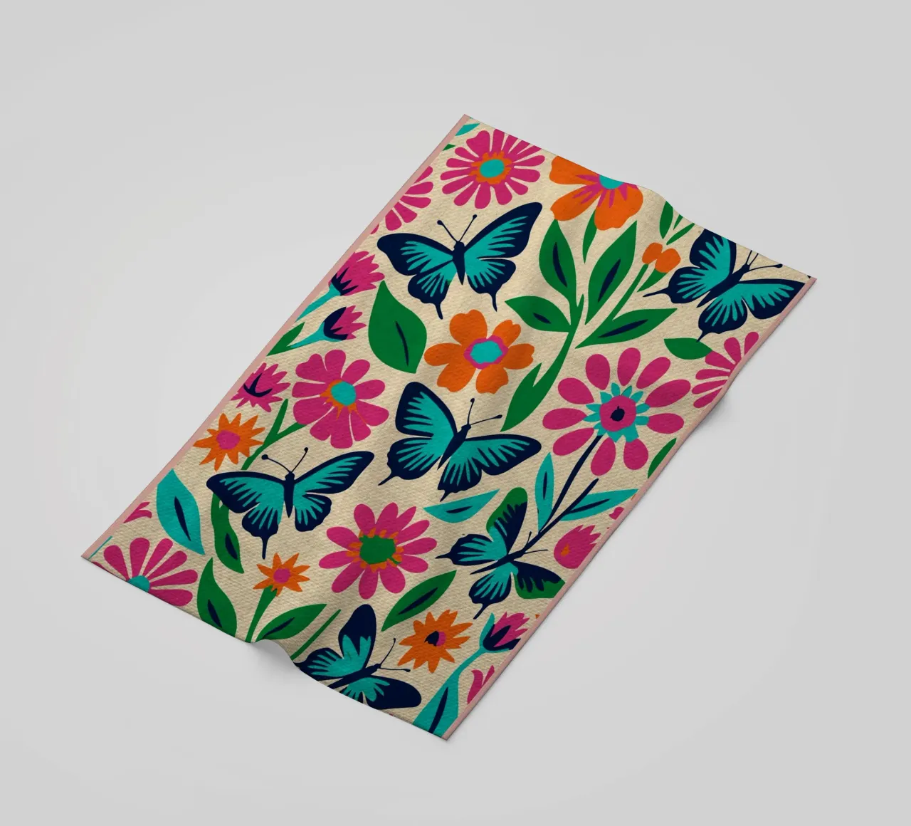 Farfalle colorate telo mare da Drew Studio