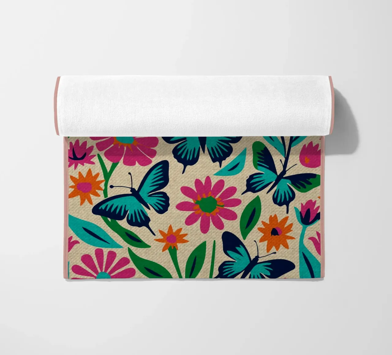 Farfalle colorate telo mare da Drew Studio