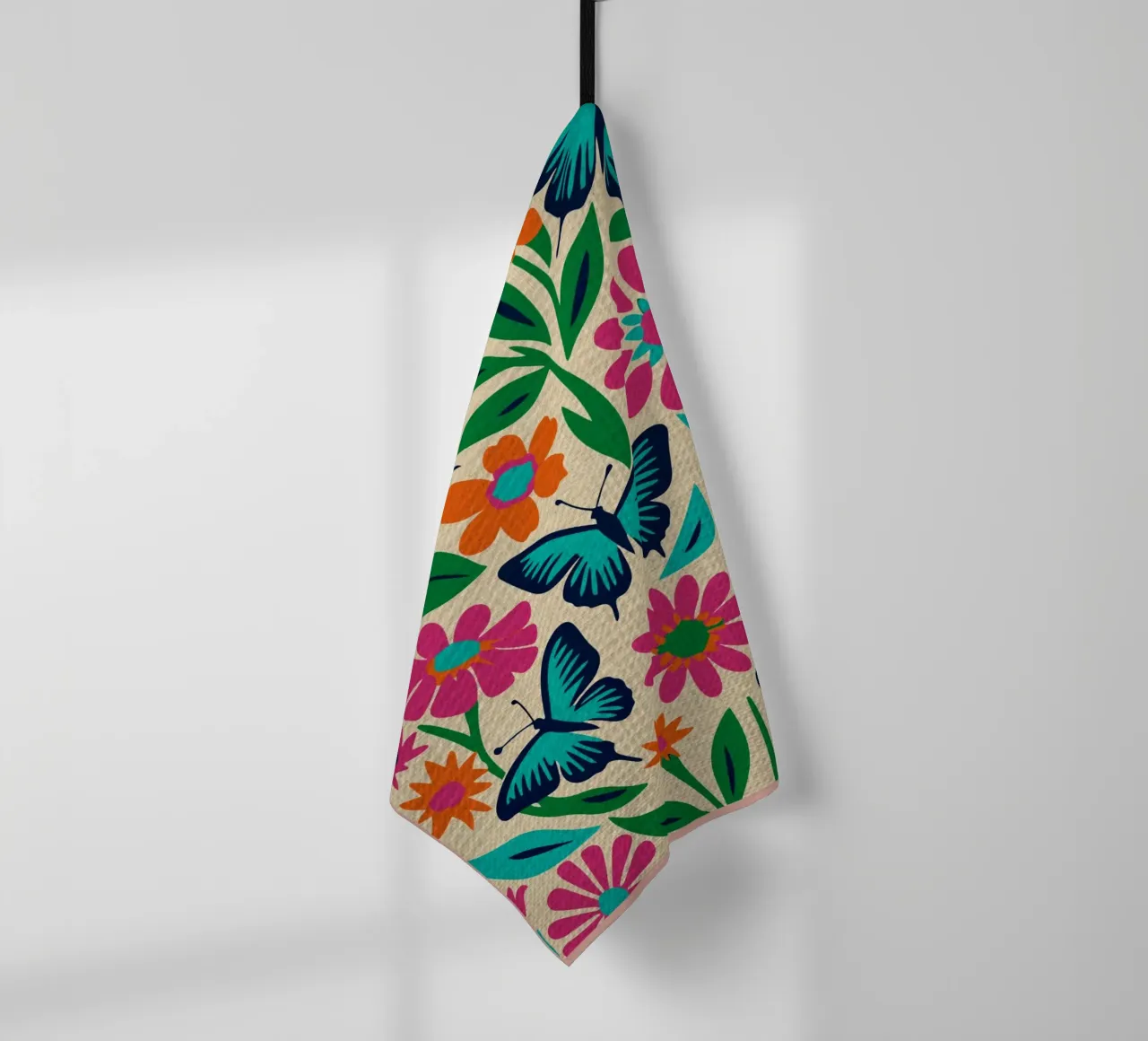 Farfalle colorate canovaccio da cucina da Drew Studio