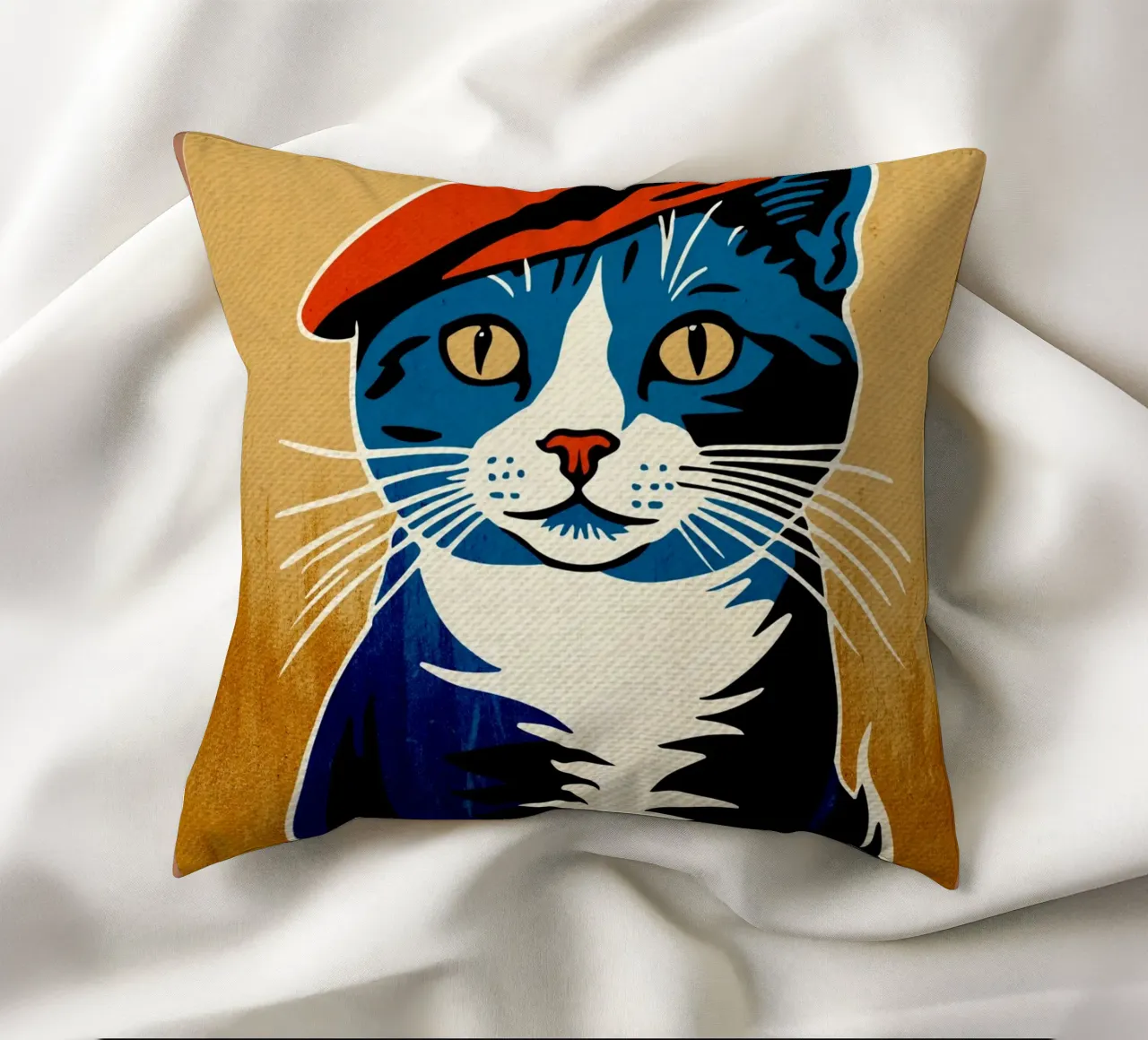 Bonjour Gatto con berretto cuscino da Drew Studio