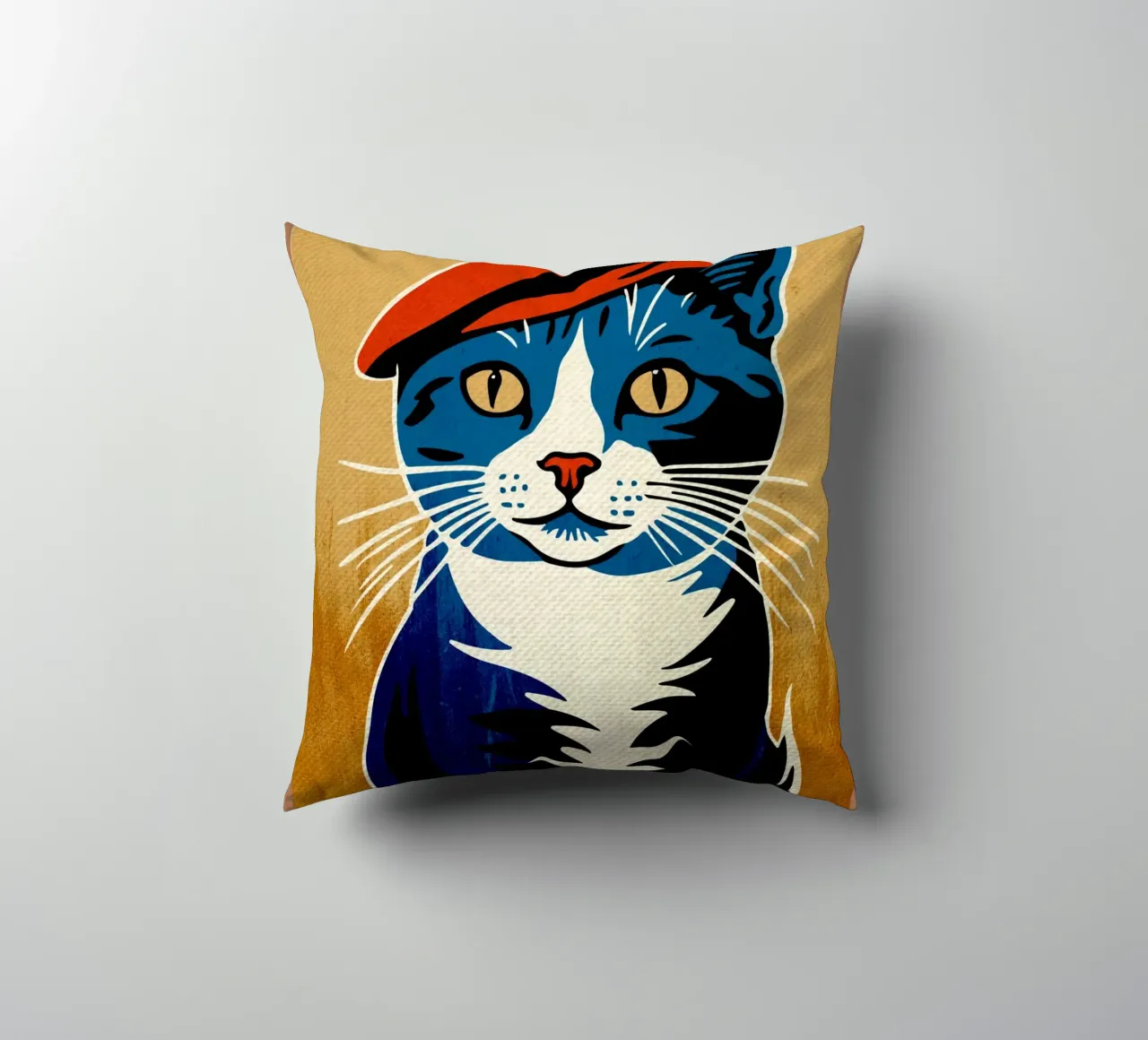 Bonjour Gatto con berretto cuscino da Drew Studio