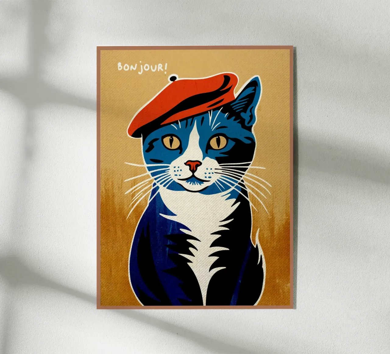 Bonjour Gatto con berretto plexiglass da Drew Studio