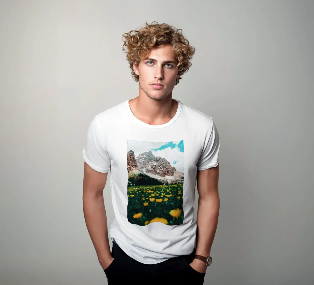 fiori di montagna t-shirt da Nature's Palette
