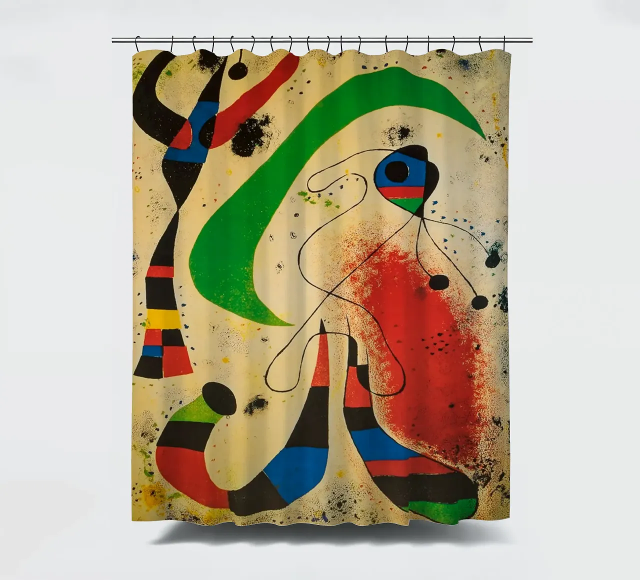 Joan Miro - La notte (1953) tenda da doccia da Sharon Breitenberg