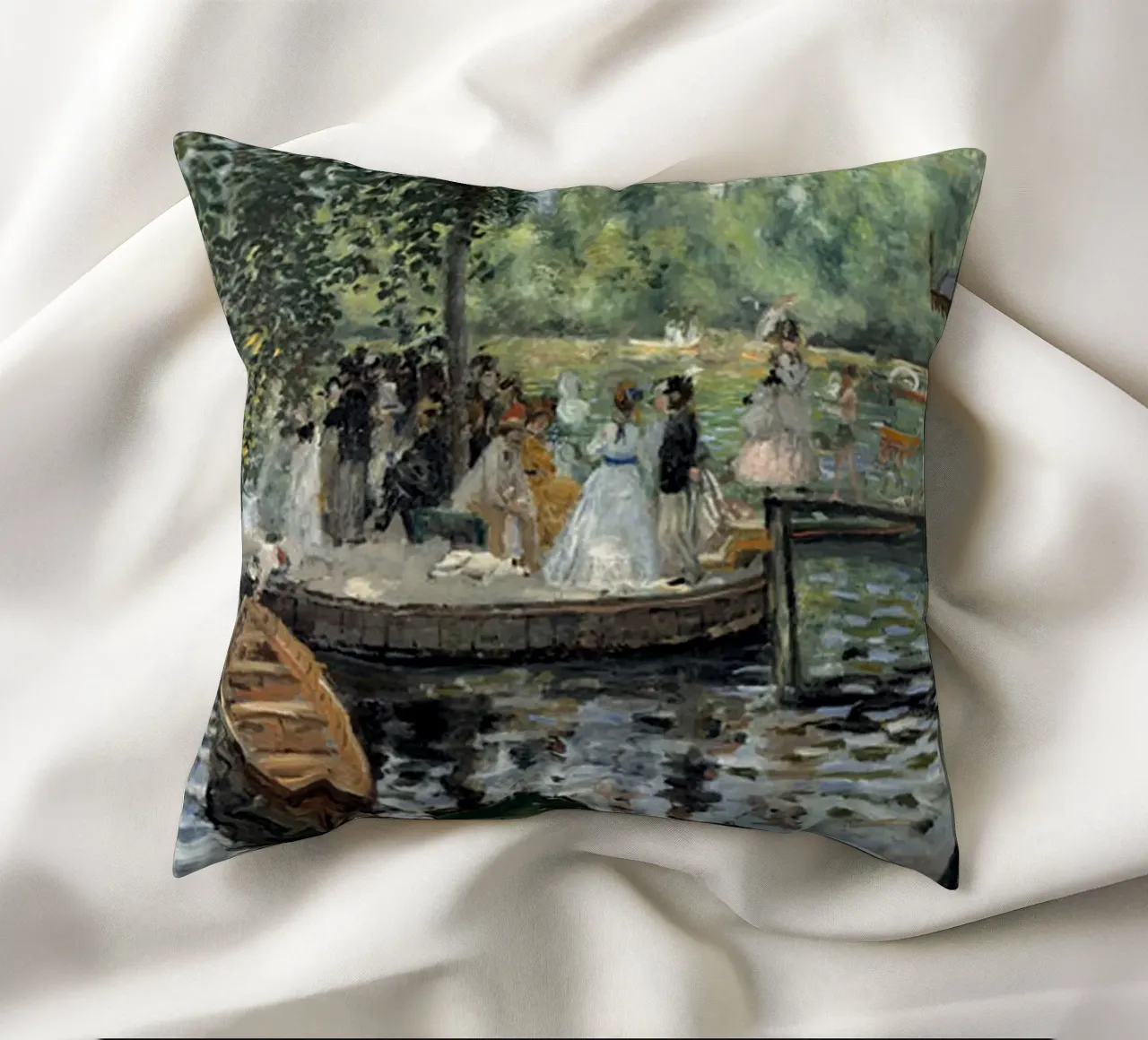 La Grenouillere, 1869 cuscino da LaurelArt