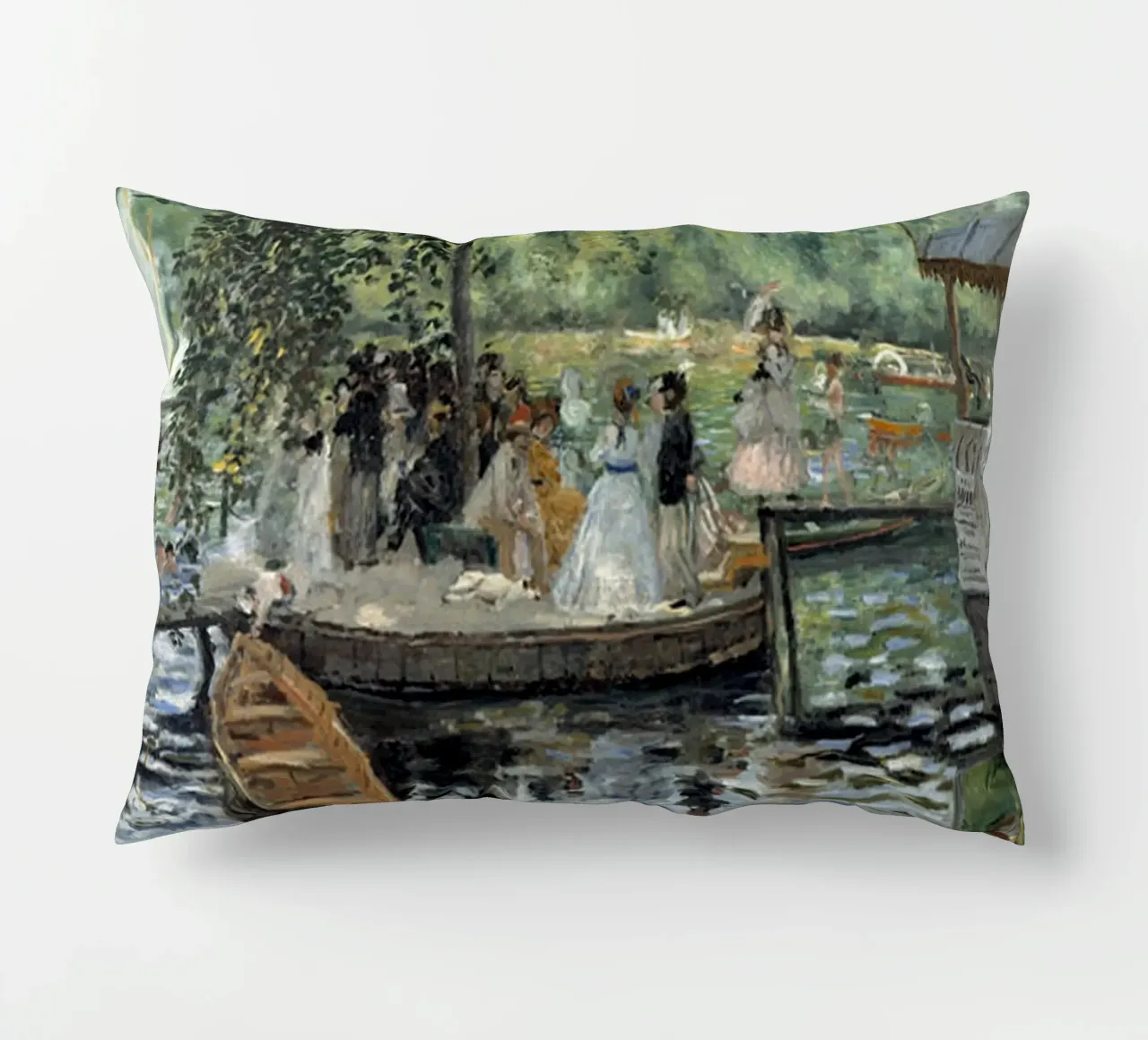 La Grenouillere, 1869 cuscino da LaurelArt