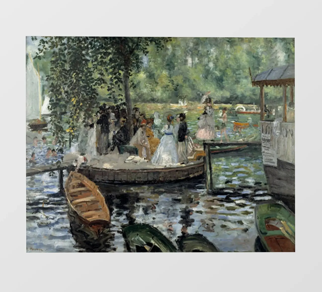 La Grenouillere, 1869 telo in pvc da LaurelArt