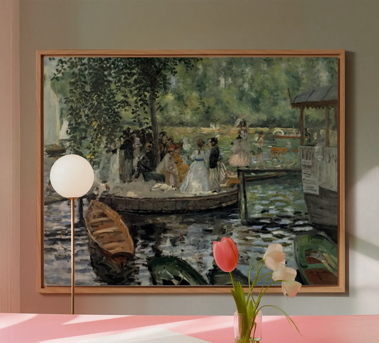 La Grenouillere, 1869 alluminio dibond da LaurelArt