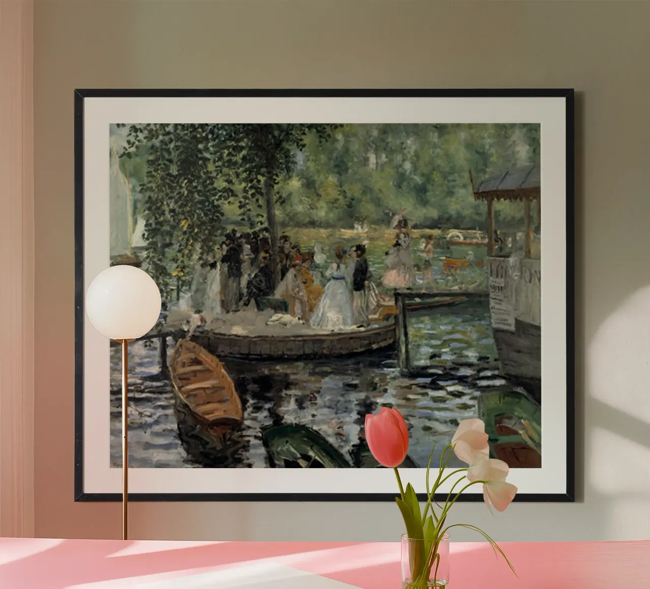 La Grenouillere, 1869 carta hahnemühle da LaurelArt