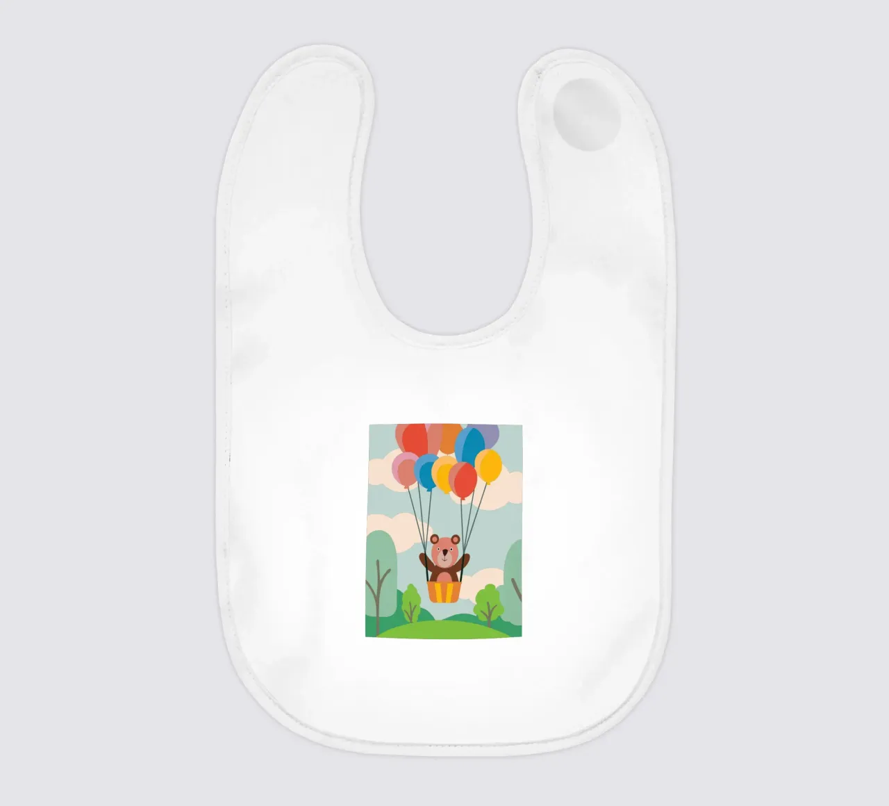 Orso con palloncino bavaglino da CUTE ANIMALS