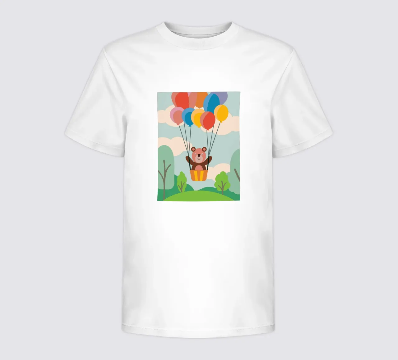 Bear with Balloon kids t-shirt by CUTE ANIMALS