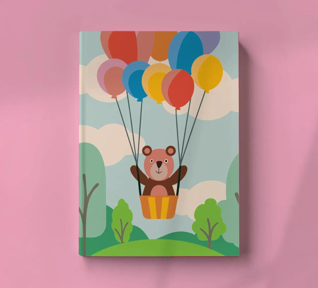 Bear with Balloon notebook by CUTE ANIMALS