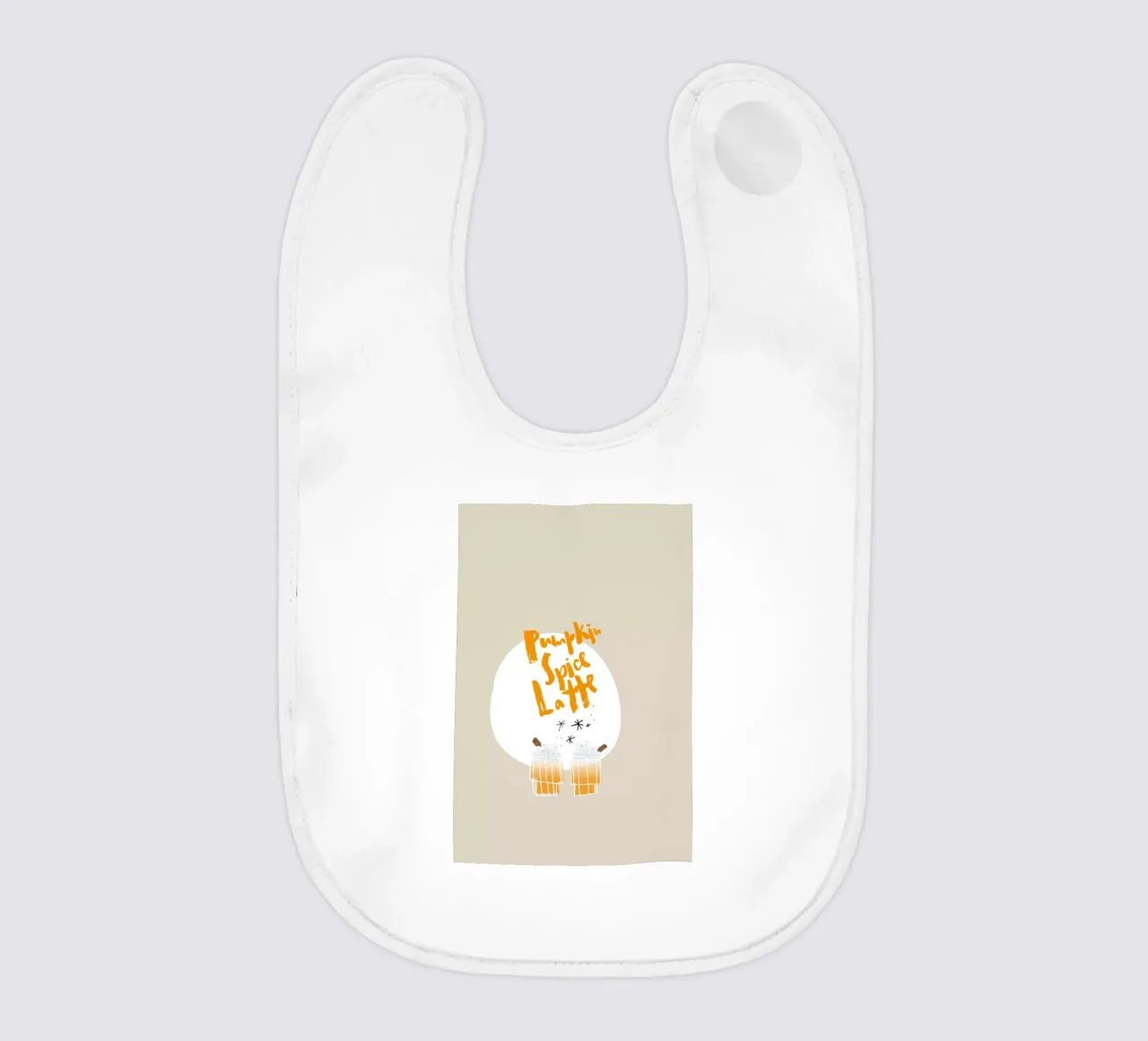 Pumpkin Spice Latte bavaglino da Brushmeetspaper
