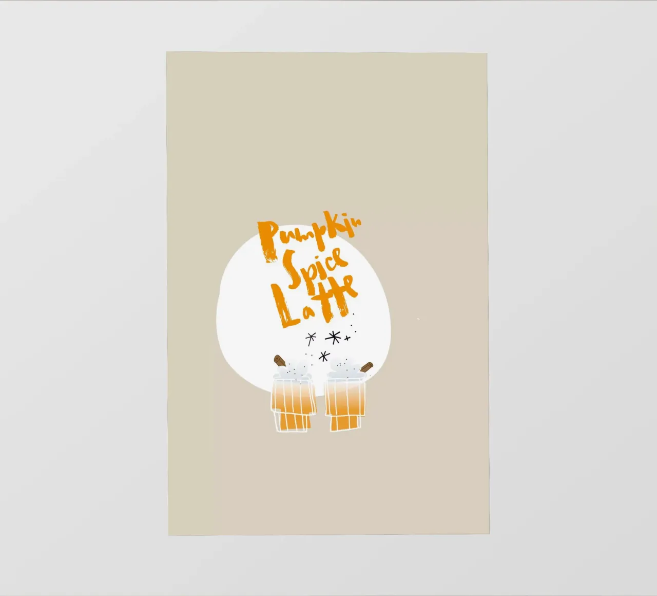 Pumpkin Spice Latte pellicola backlit da Brushmeetspaper