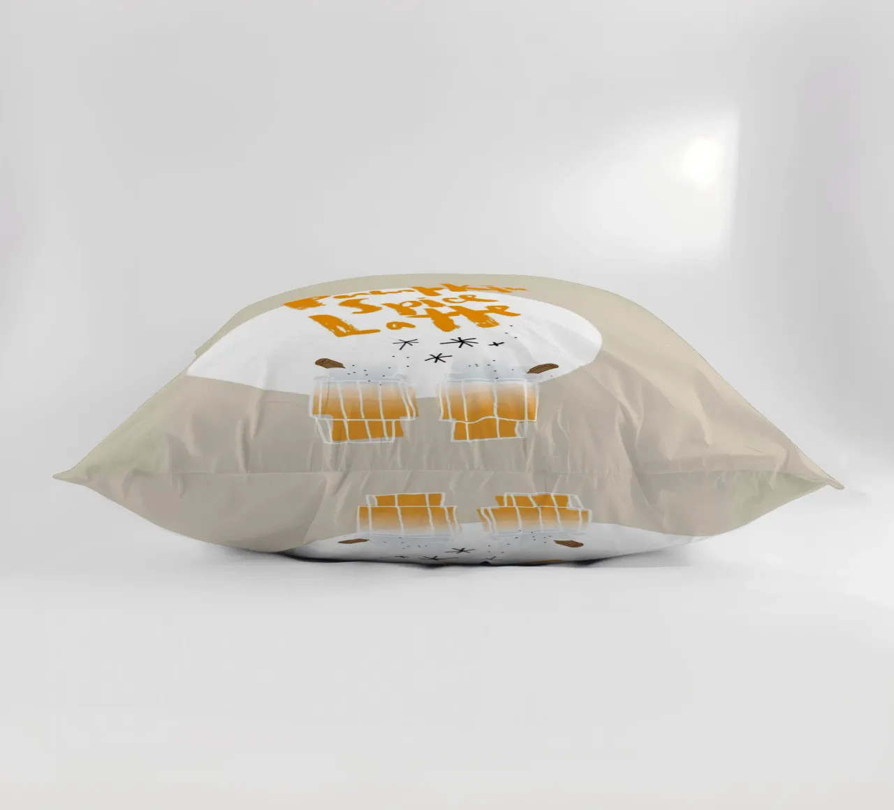 Pumpkin Spice Latte cuscino da Brushmeetspaper
