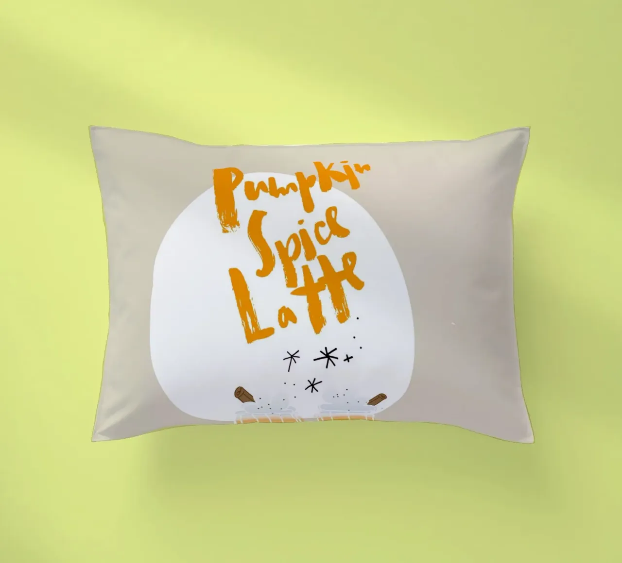 Pumpkin Spice Latte cuscino da Brushmeetspaper