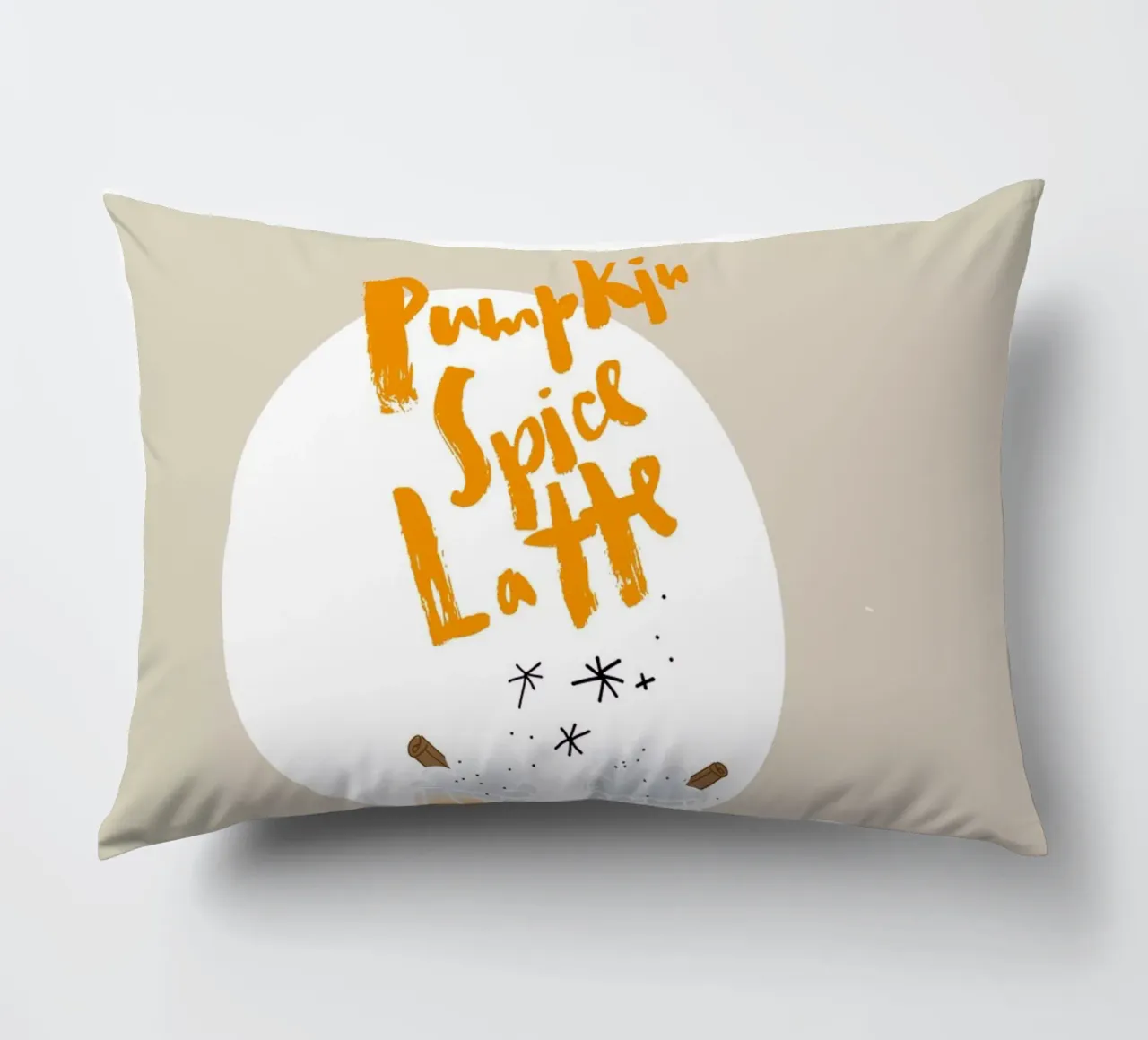 Pumpkin Spice Latte cuscino da Brushmeetspaper