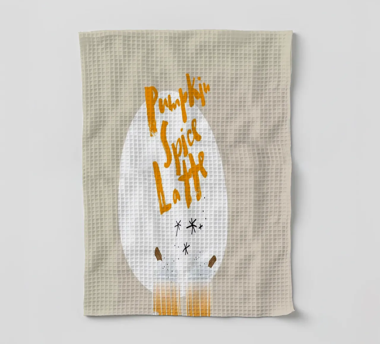Pumpkin Spice Latte canovaccio da cucina da Brushmeetspaper