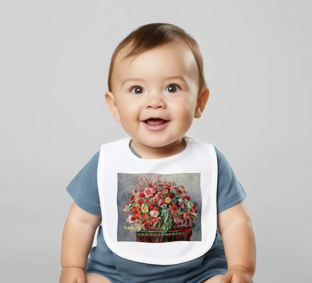 Vaso con fiori bavaglino da LaurelArt