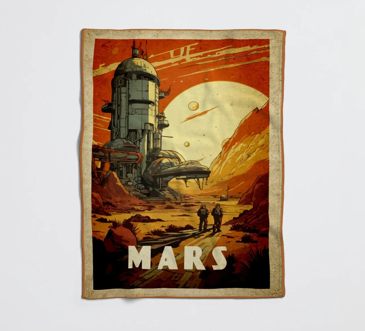 Benvenuti su Marte coperta in pile da Drew Studio