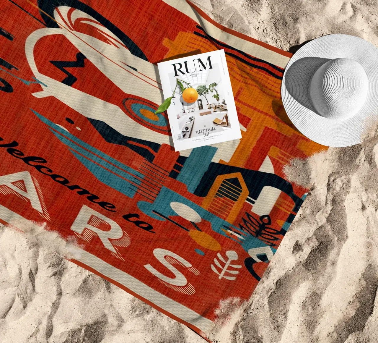 Benvenuti su Marte telo mare da Drew Studio