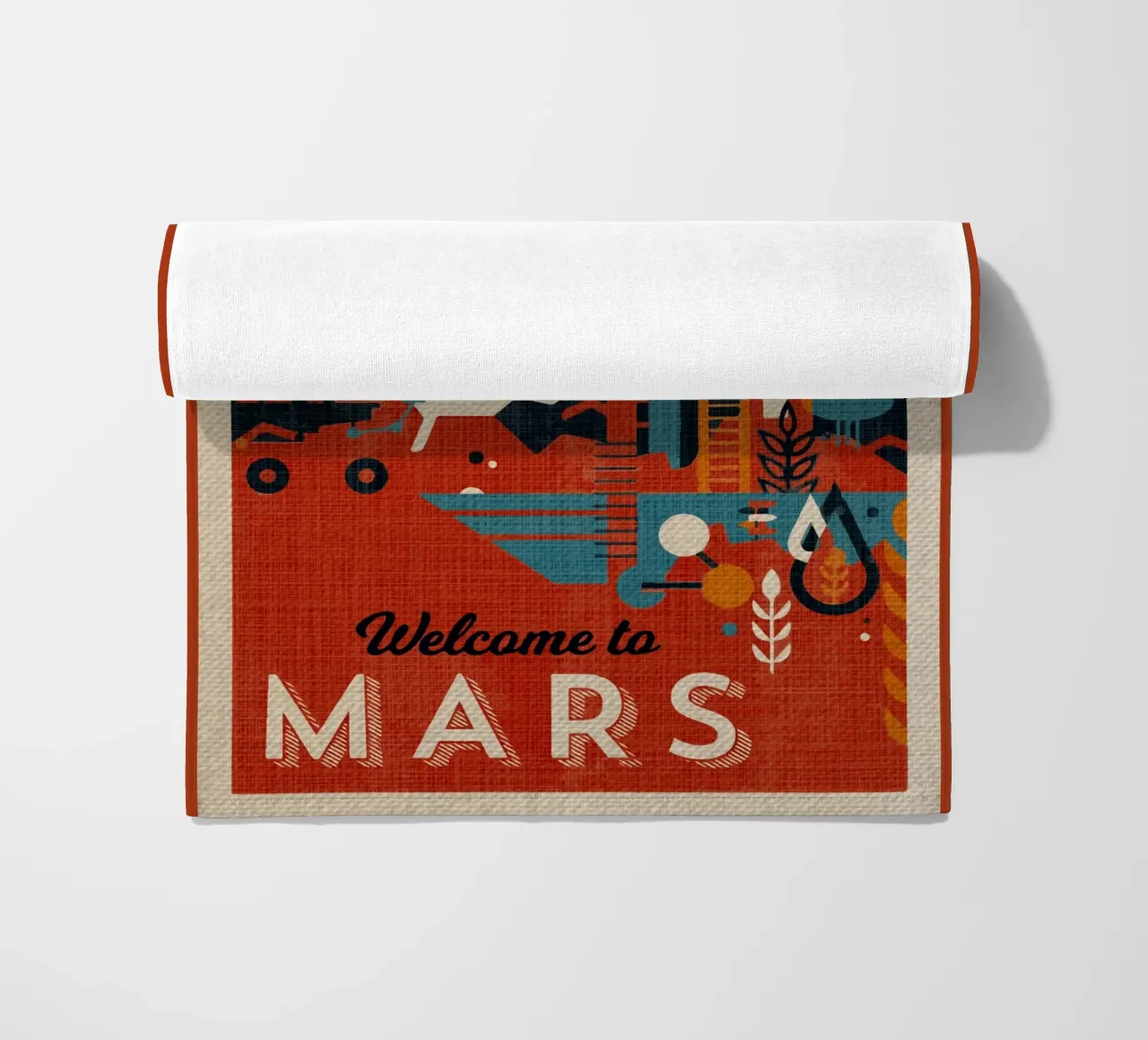 Benvenuti su Marte telo mare da Drew Studio