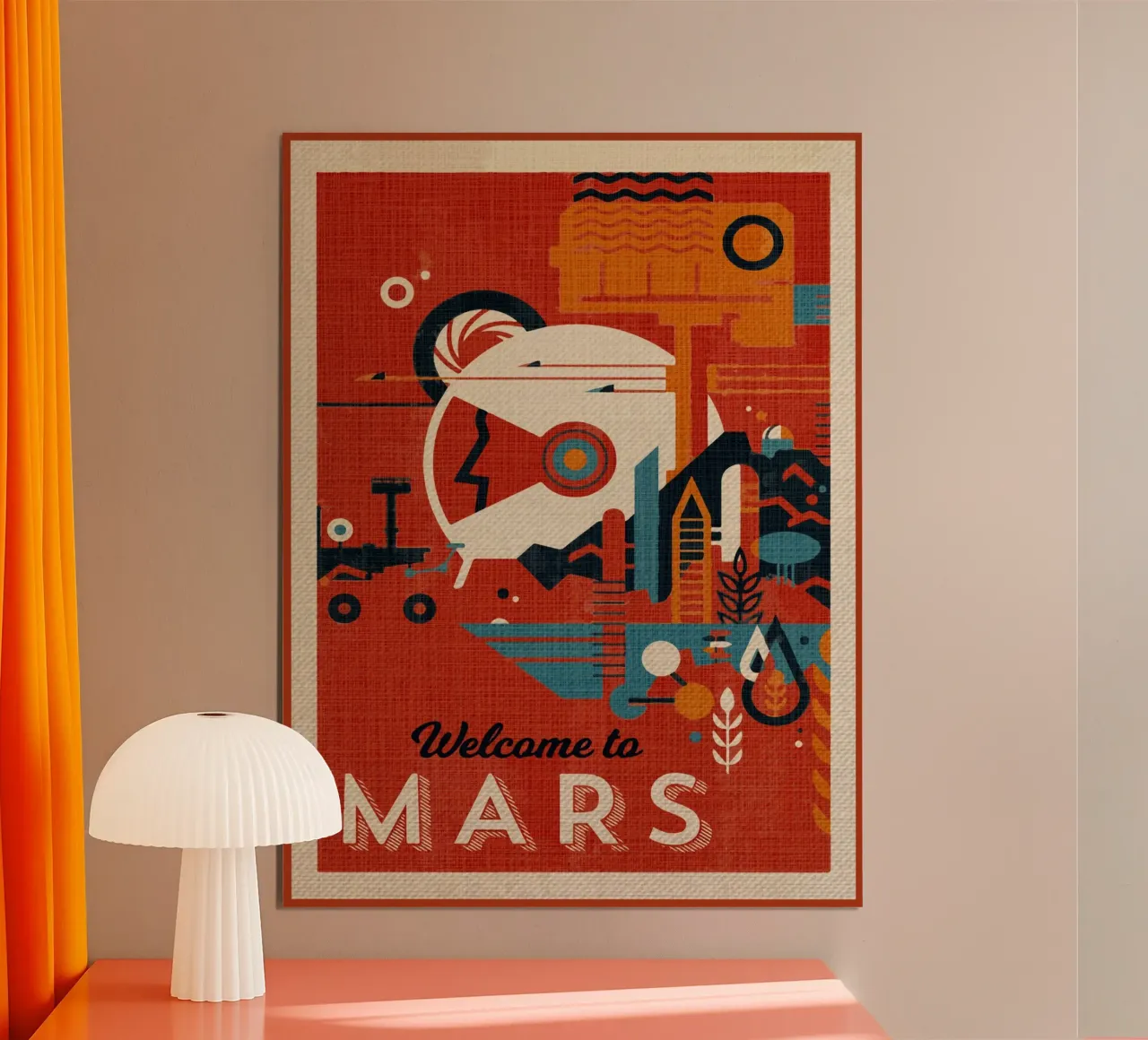 Benvenuti su Marte carta hahnemühle da Drew Studio