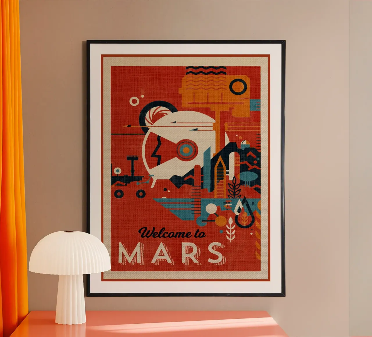 Benvenuti su Marte carta hahnemühle da Drew Studio