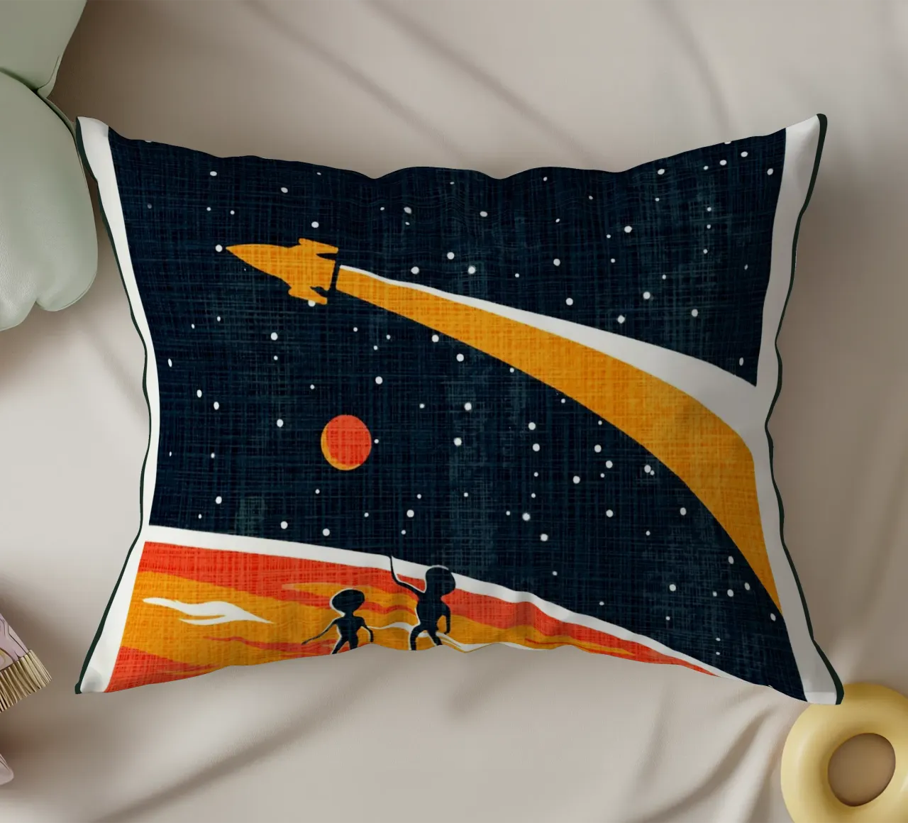 Spazio retrò vintage cuscino da Drew Studio