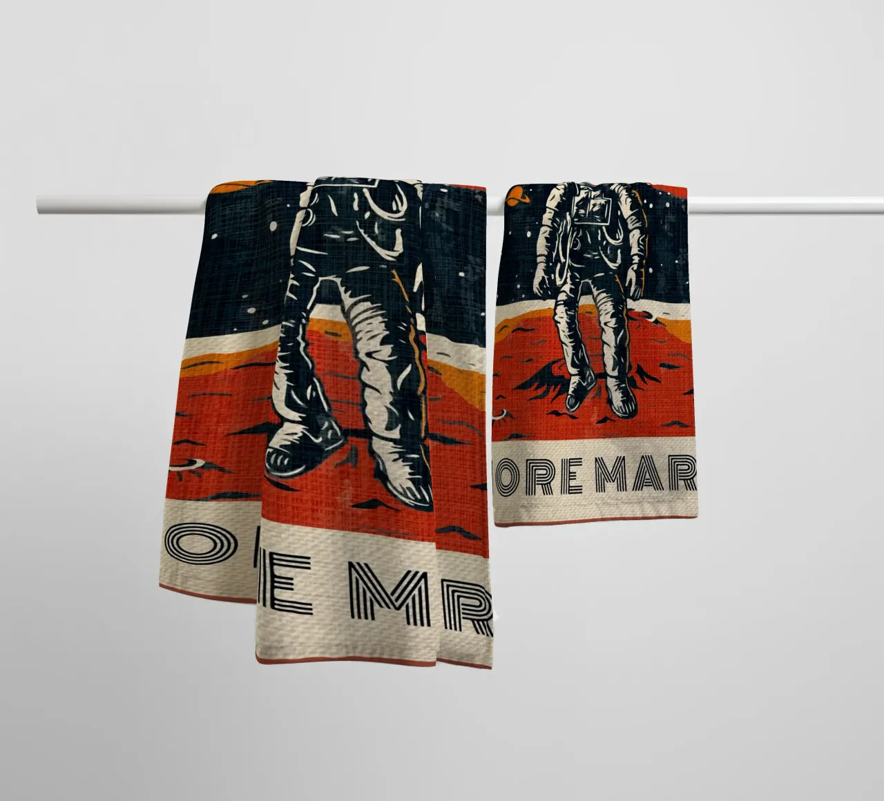 Spazio retrò vintage asciugamano da bagno da Drew Studio