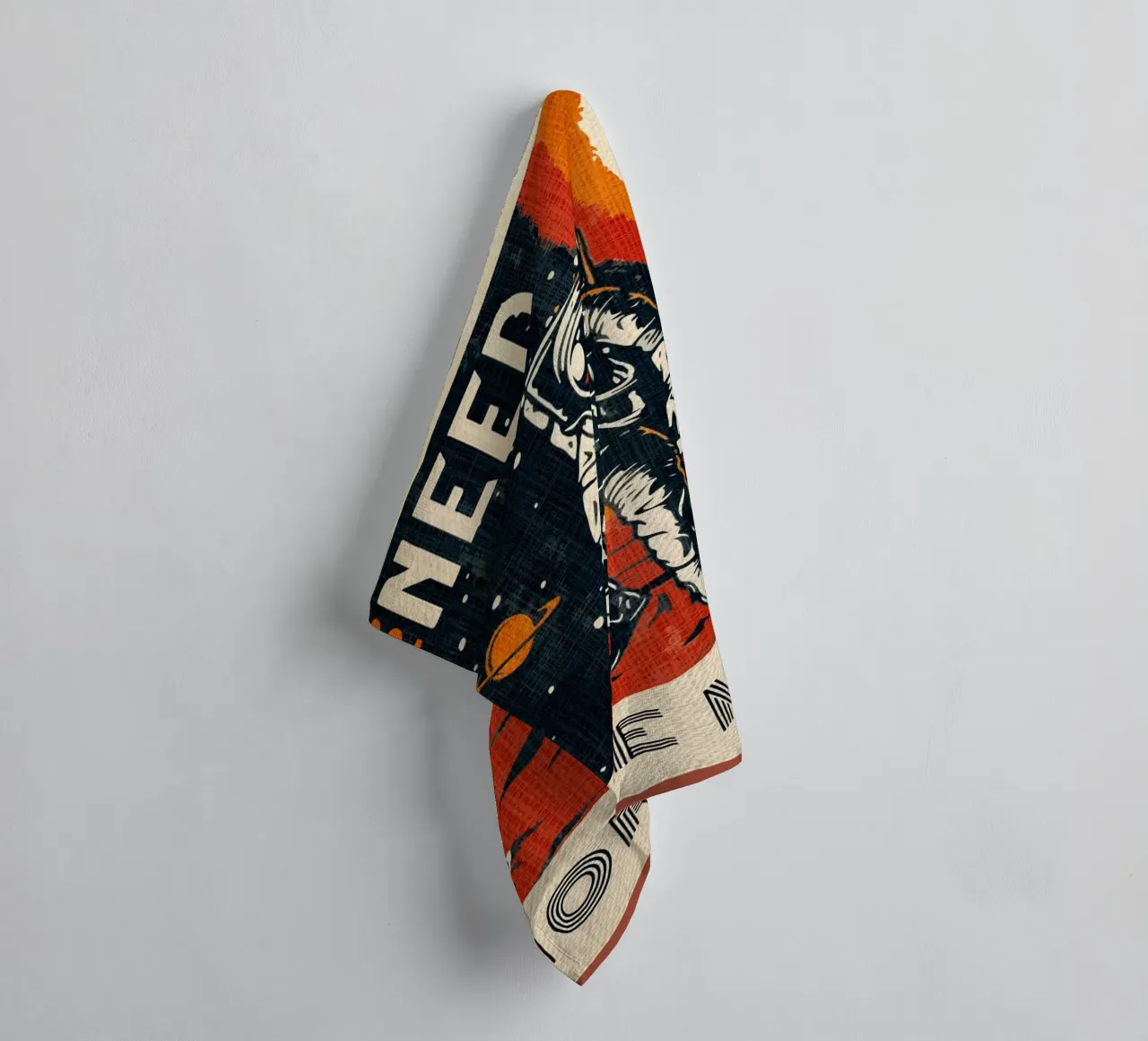Spazio retrò vintage asciugamano da bagno da Drew Studio
