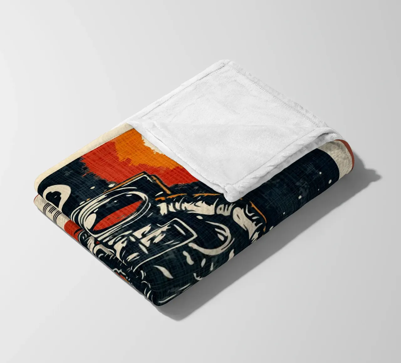 Spazio retrò vintage coperta in pile da Drew Studio