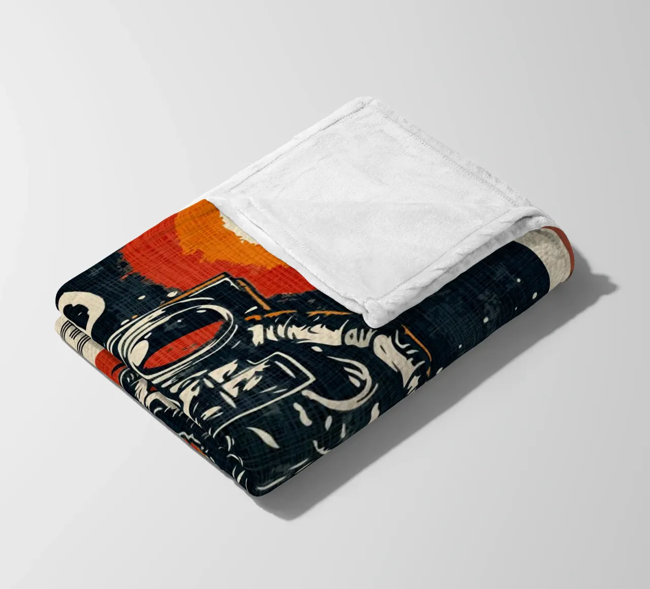 Spazio retrò vintage coperta in pile da Drew Studio
