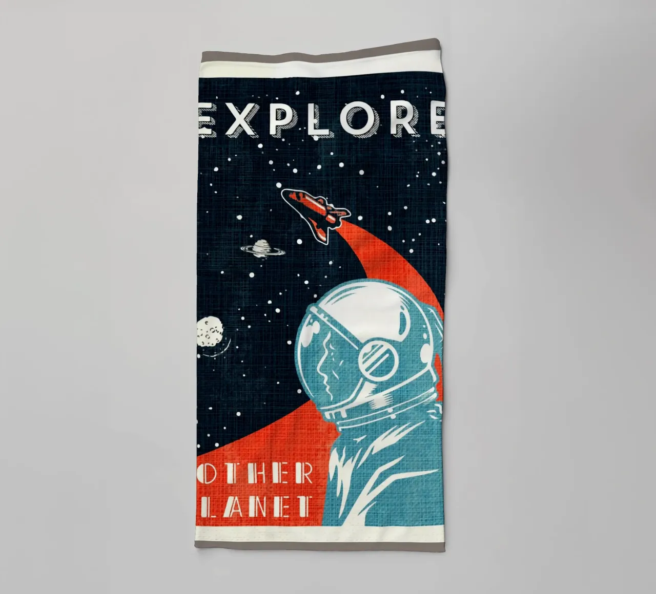 Spazio retrò vintage asciugamano da bagno da Drew Studio