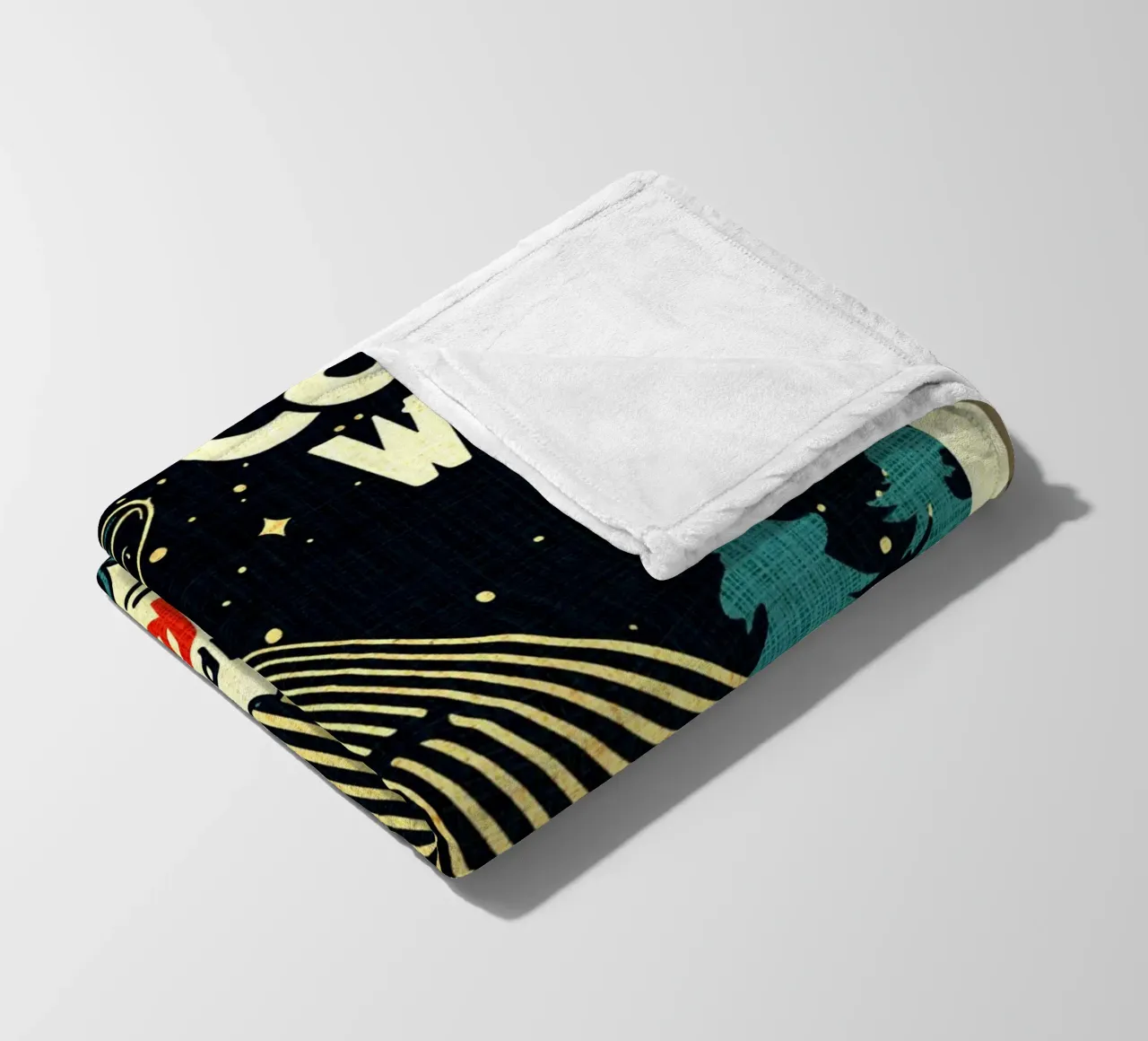 UFO Vieni con me coperta in pile da Drew Studio