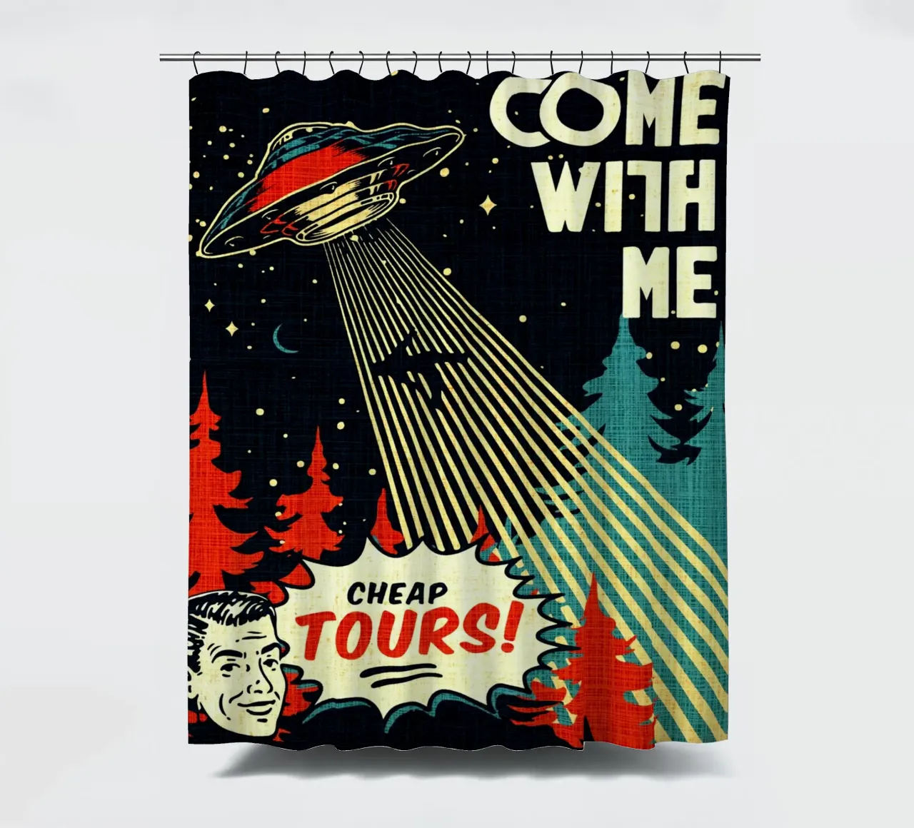 UFO Vieni con me tenda da doccia da Drew Studio